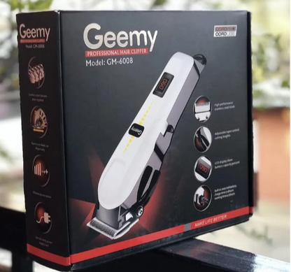 The Professional Hair Clipper By Geemy, Rechargeable Hair Cutting Machine, Grooming Kit Cordless Hair Clipper