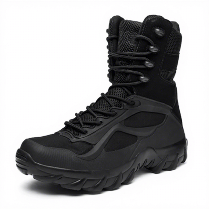 Outdoor Hiking Shoes with Microfiber Leather and Rubber Outsoles