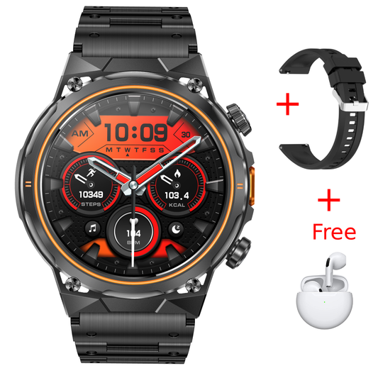 Ak81 Military Super Grade Smartwatch + Earpod + Extra Strap.!!– Built for Adventure & Everyday Power