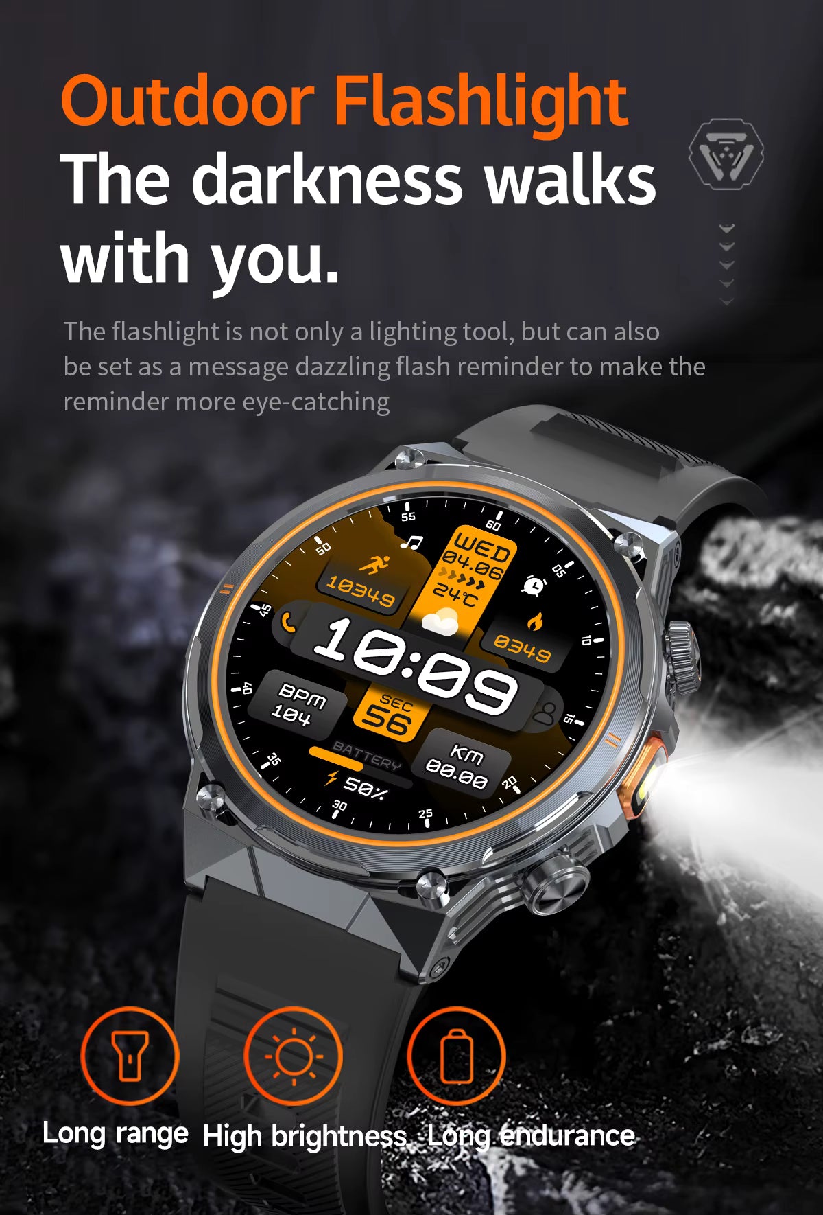 Ak81 Military Super Grade Smartwatch + Earpod + Extra Strap.!!– Built for Adventure & Everyday Power