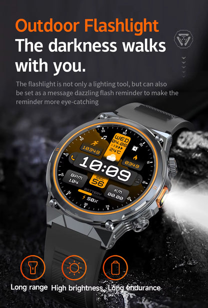 Ak81 Military Super Grade Smartwatch + Earpod + Extra Strap.!!– Built for Adventure & Everyday Power