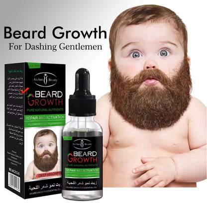 Natural Herbal Beard fast Growth Oil Nourishes and Smoothens Beard Made From Seeds
