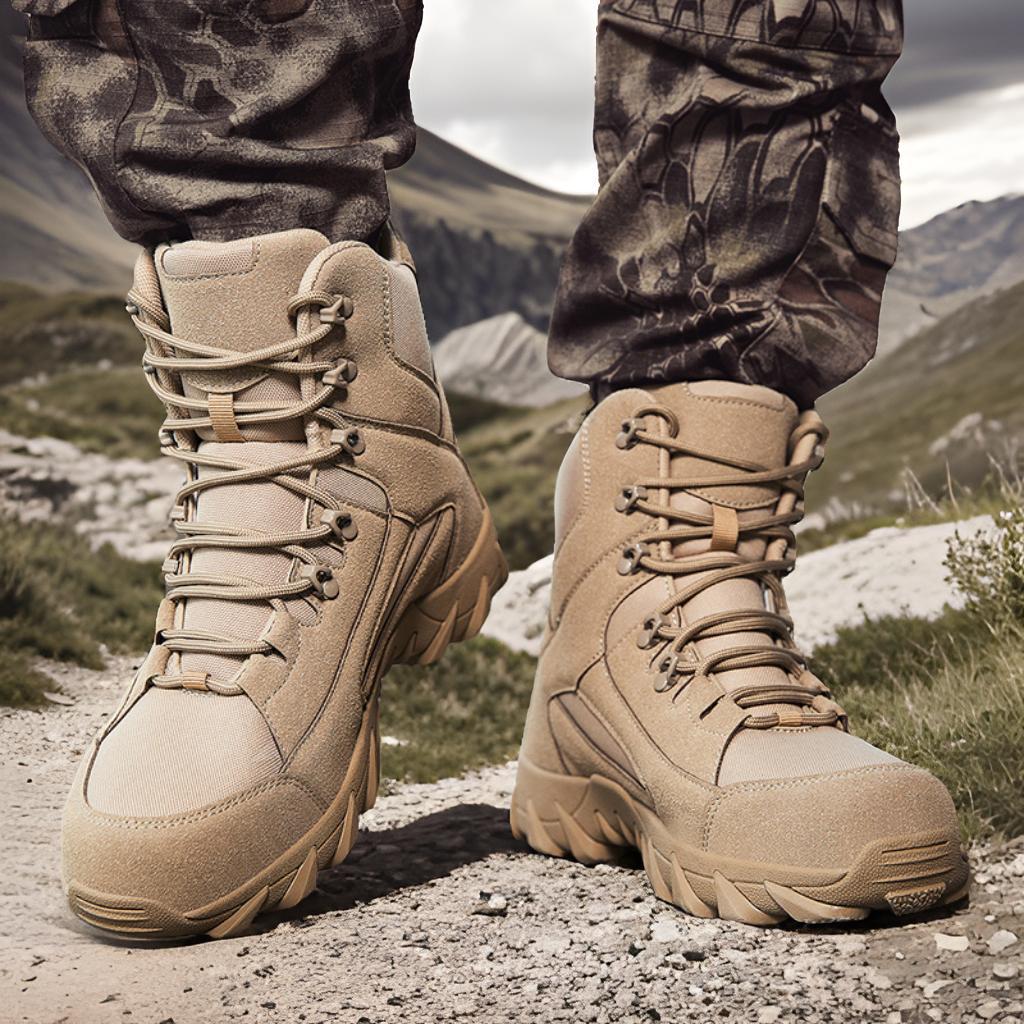 A533 Men's Genuine Leather Steel Toe All Seasons Outdoor Mountaineering Anti Slip Hiking