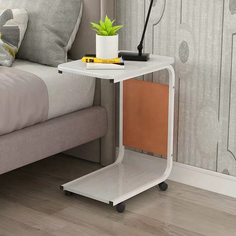 Mobile Tea Table Simple Small square Table Sofa Side Table Living Room Household Storage Rack