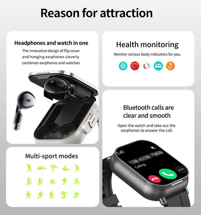 The 2-in-1 D8 Smartwatch with Built-In Earpods
