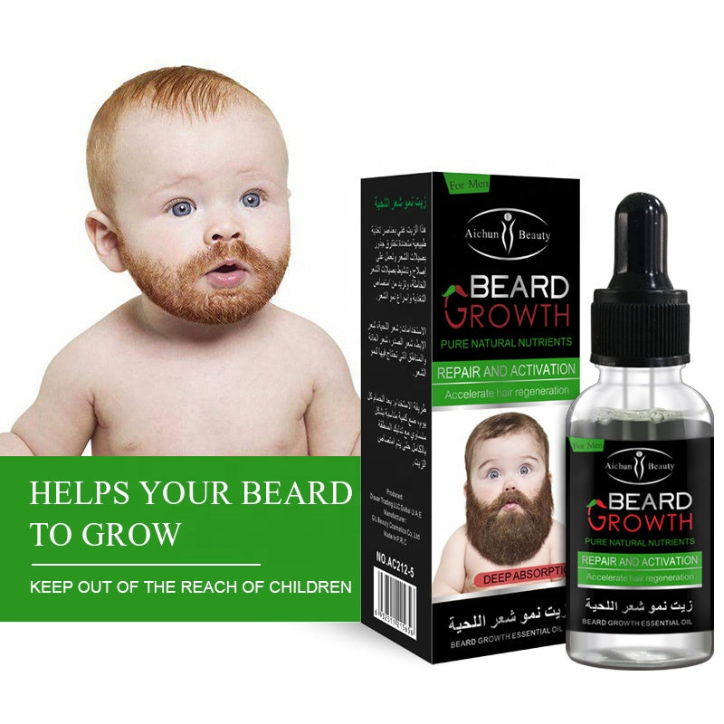 Natural Herbal Beard fast Growth Oil Nourishes and Smoothens Beard Made From Seeds