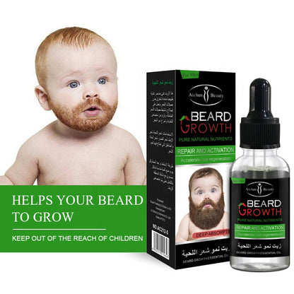 Natural Herbal Beard fast Growth Oil Nourishes and Smoothens Beard Made From Seeds