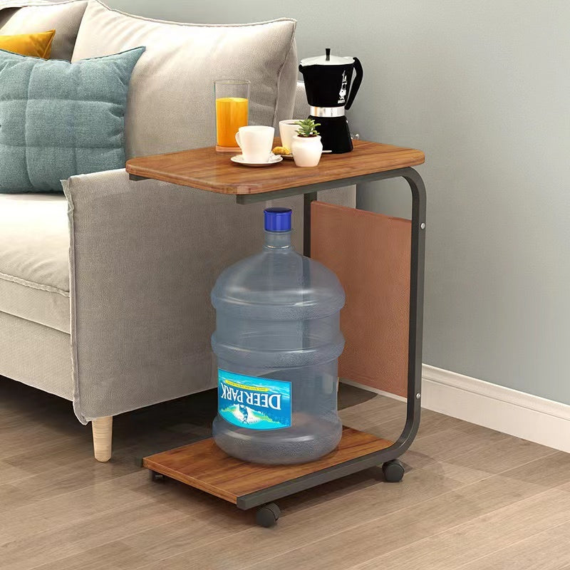 Mobile Tea Table Simple Small square Table Sofa Side Table Living Room Household Storage Rack