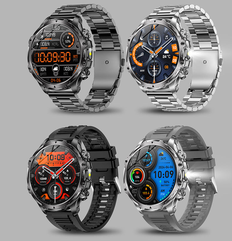HotSale Ak75 Military Grade Smartwatch + Earpod + Extra Strap.!!