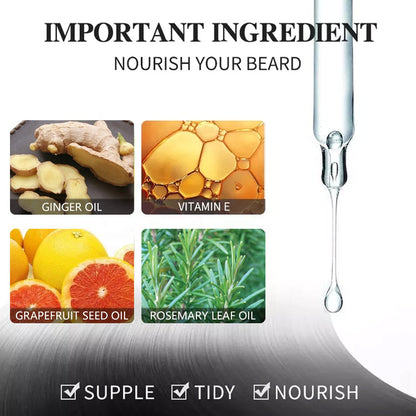 Natural Herbal Beard fast Growth Oil Nourishes and Smoothens Beard Made From Seeds