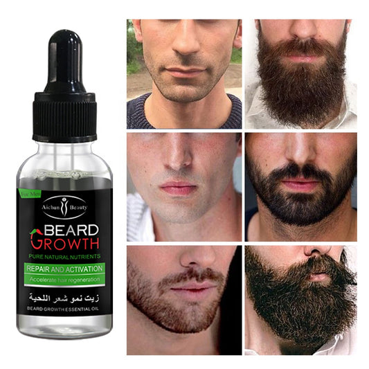 Natural Herbal Beard fast Growth Oil Nourishes and Smoothens Beard Made From Seeds