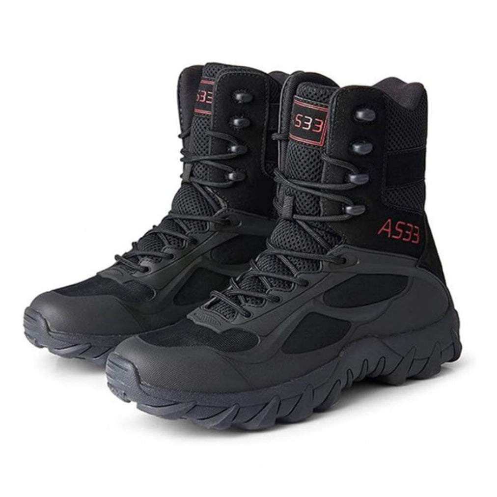 Outdoor Hiking Shoes with Microfiber Leather and Rubber Outsoles