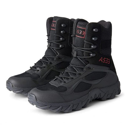 Outdoor Hiking Shoes with Microfiber Leather and Rubber Outsoles