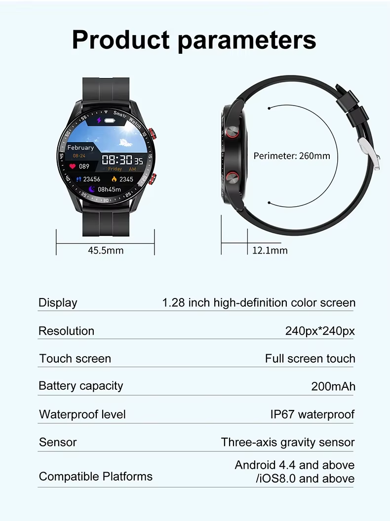 HW20 Smart Watch With 3 Styles Watch Surface Hiwatch Plus APP Original Factory Luxury BT Call Smart Band for Men