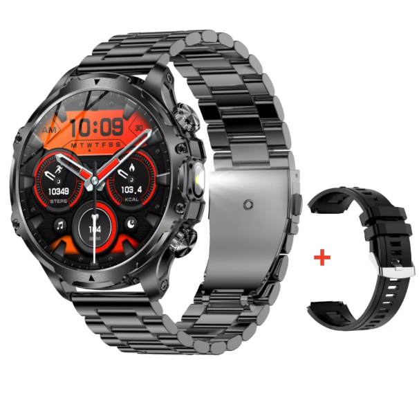 HotSale Ak75 Military Grade Smartwatch + Earpod + Extra Strap.!!