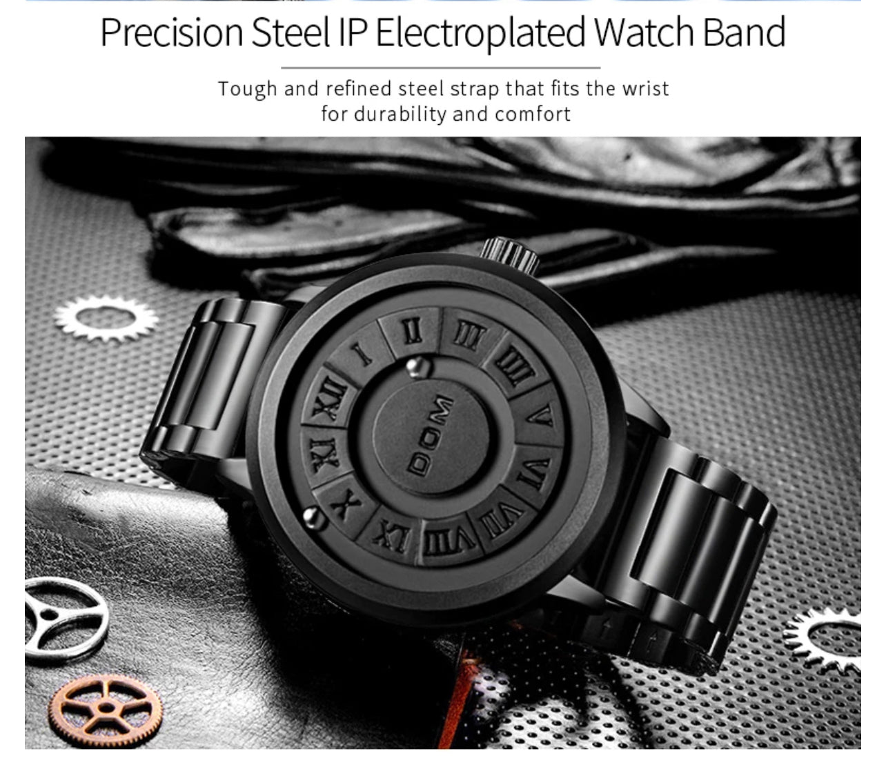 Gold DOM Original Magnetic Wristwatch + FREE Bracelet