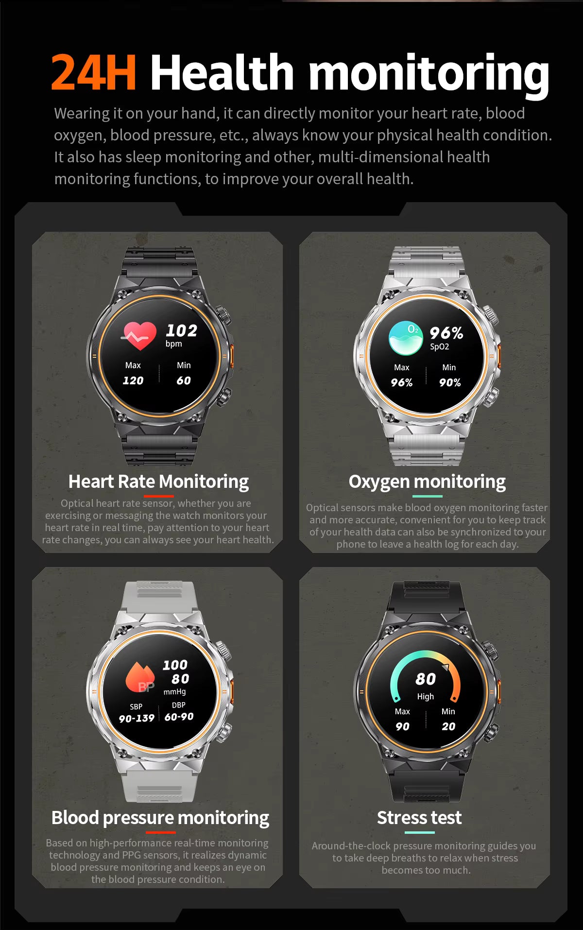 Ak81 Military Super Grade Smartwatch + Earpod + Extra Strap.!!– Built for Adventure & Everyday Power