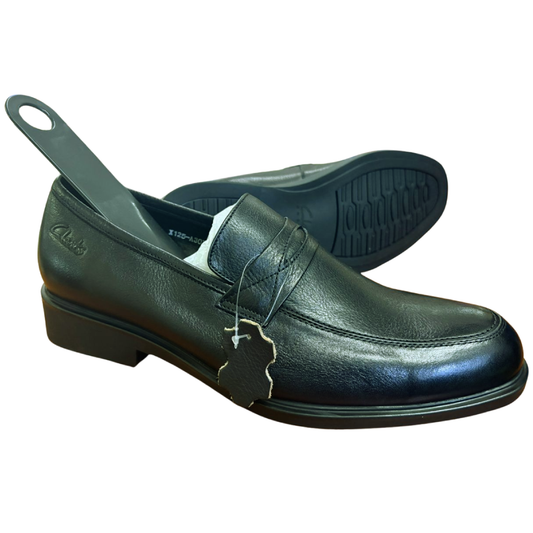 Clarks Gentle Pure Leather Shoes – Black | Durable Rubber Sole