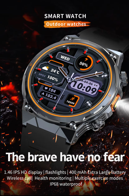 Ak81 Military Super Grade Smartwatch + Earpod + Extra Strap.!!– Built for Adventure & Everyday Power