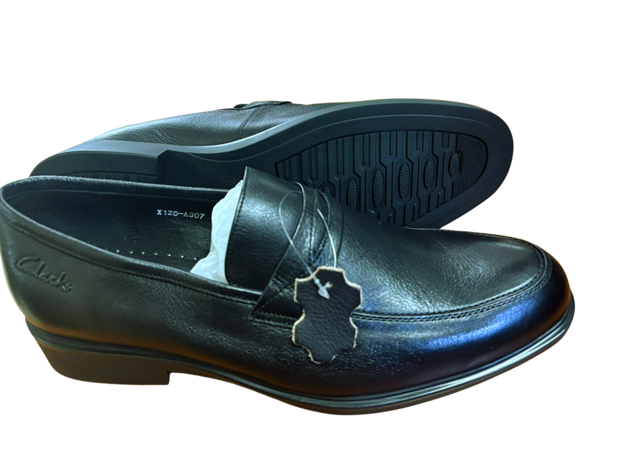 Clarks Gentle Pure Leather Shoes – Black | Durable Rubber Sole