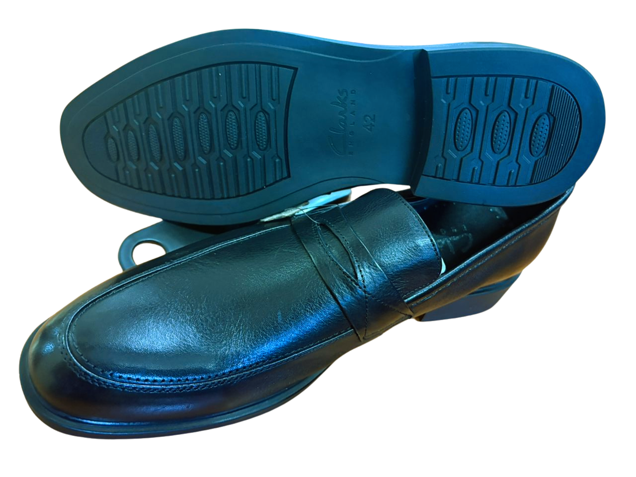 Clarks Gentle Pure Leather Shoes – Black | Durable Rubber Sole