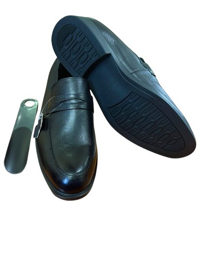 Clarks Gentle Pure Leather Shoes – Black | Durable Rubber Sole