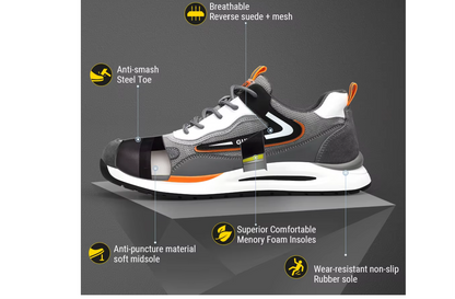 GUYISA New Casual High Quality Safety Shoes Outdoor Work Steel Toe protection Industrial Safety Shoes for Men