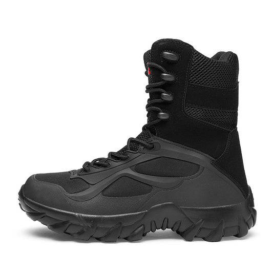 Outdoor Hiking Shoes with Microfiber Leather and Rubber Outsoles