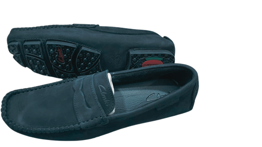 Clarks Moccasin – Black (Suede & Pure Leather)